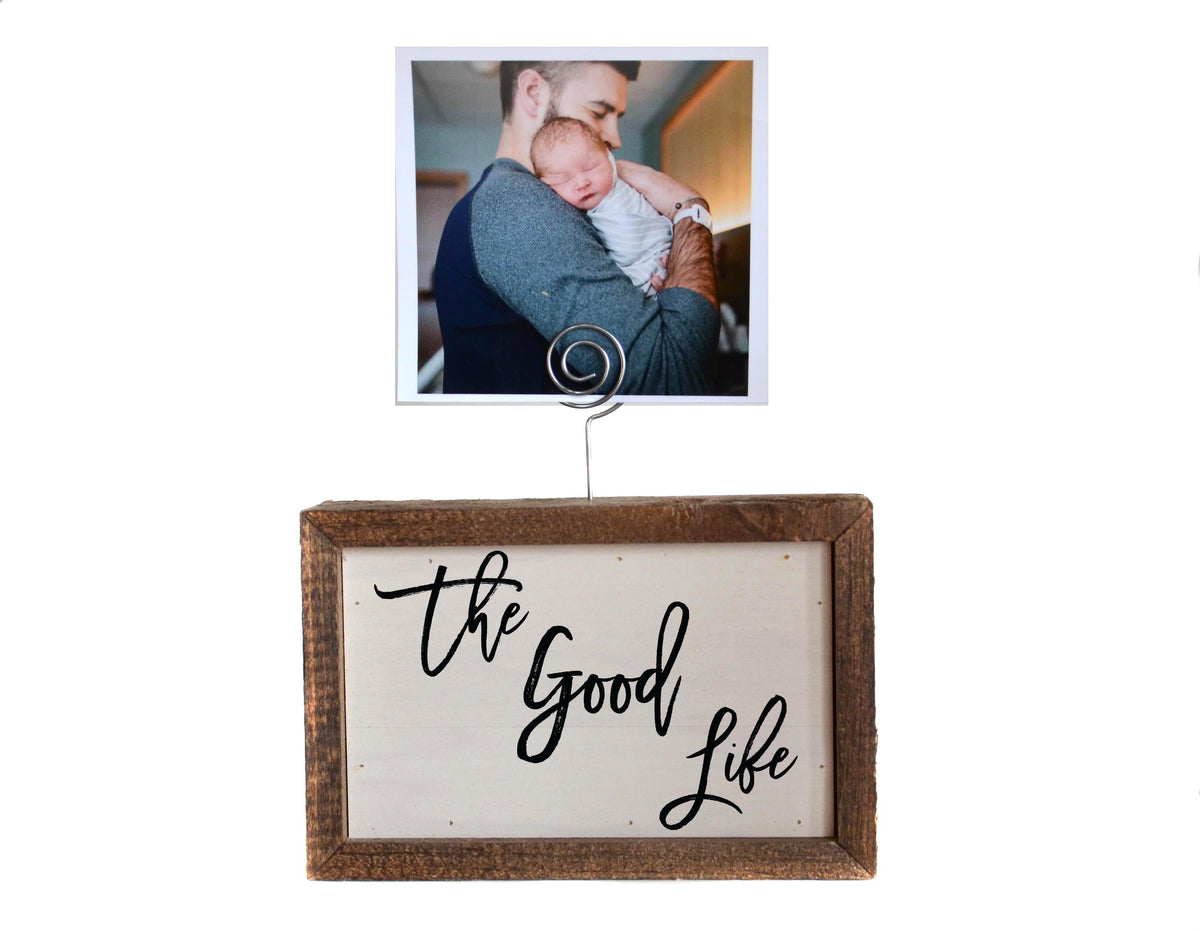 "The Good Life" 4"x6" Wood Sign - AW030 - 2 Per Pack ($6.25 Ea. Sign)