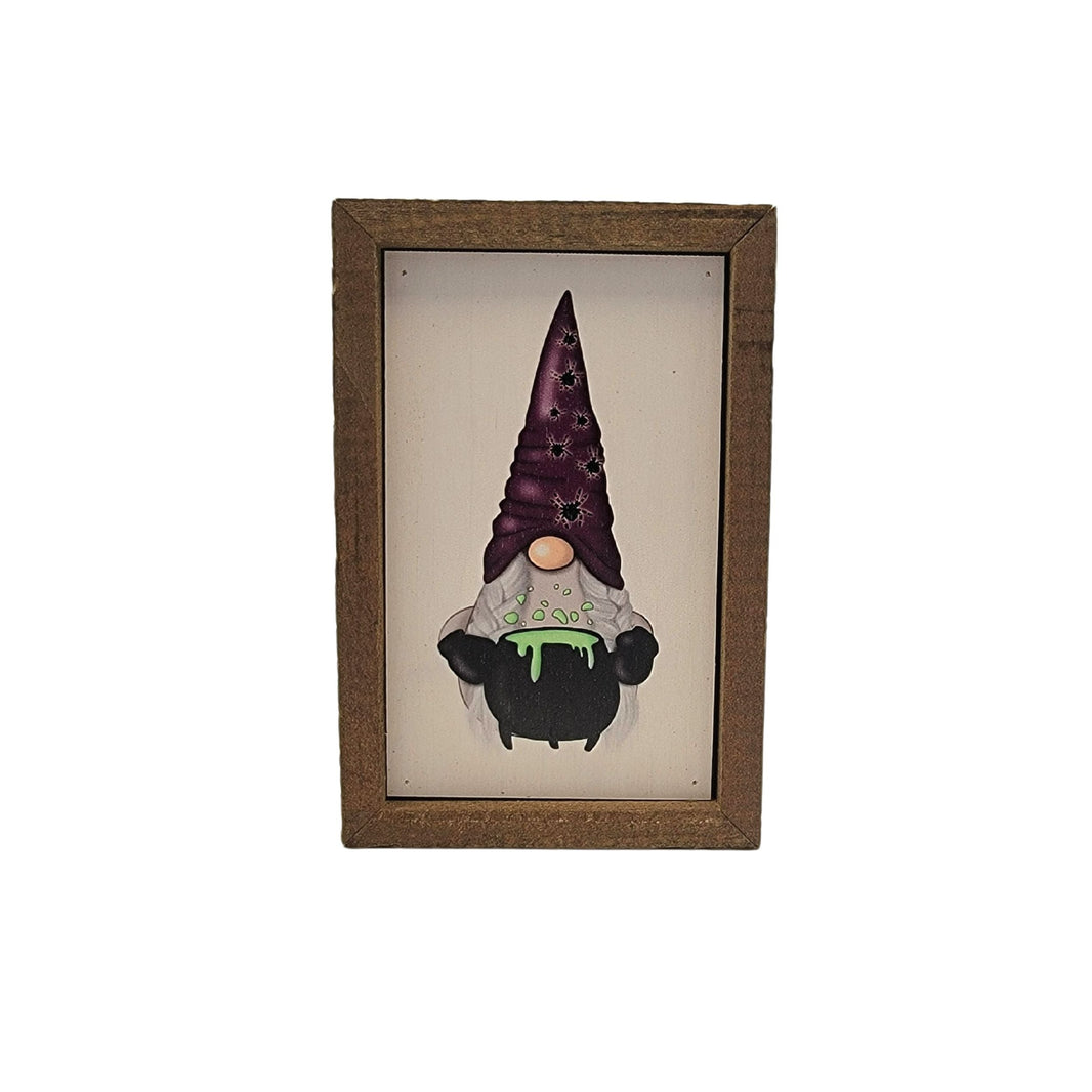 "Pot Of Goo Gnome" 4"x6" Wood Sign - AW039 - 2 Per Pack ($6.00 Ea. Sign)