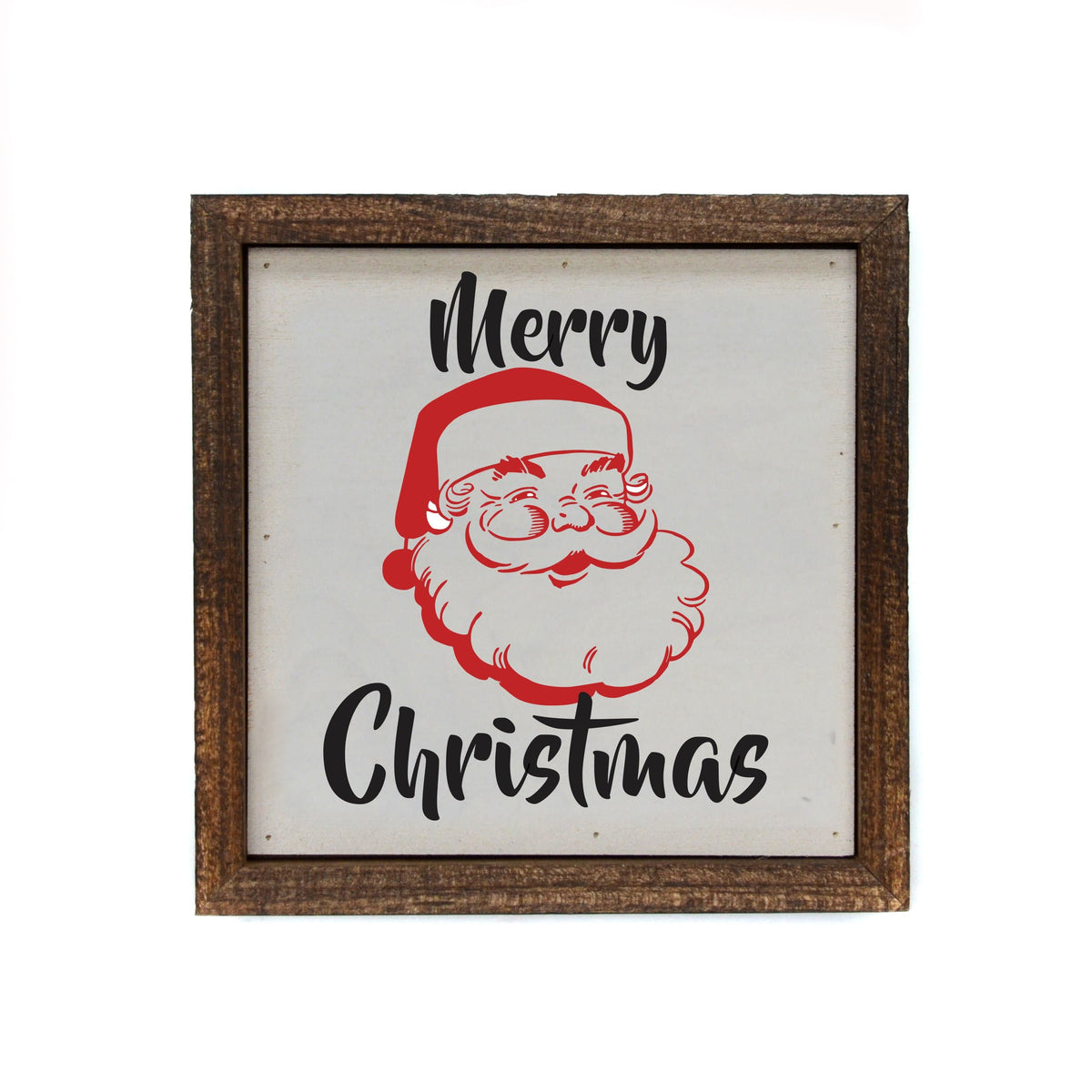 "Merry Christmas" 6x6 Christmas Sign - BW049 - Pack Of 2 ($6.75 Per Sign)