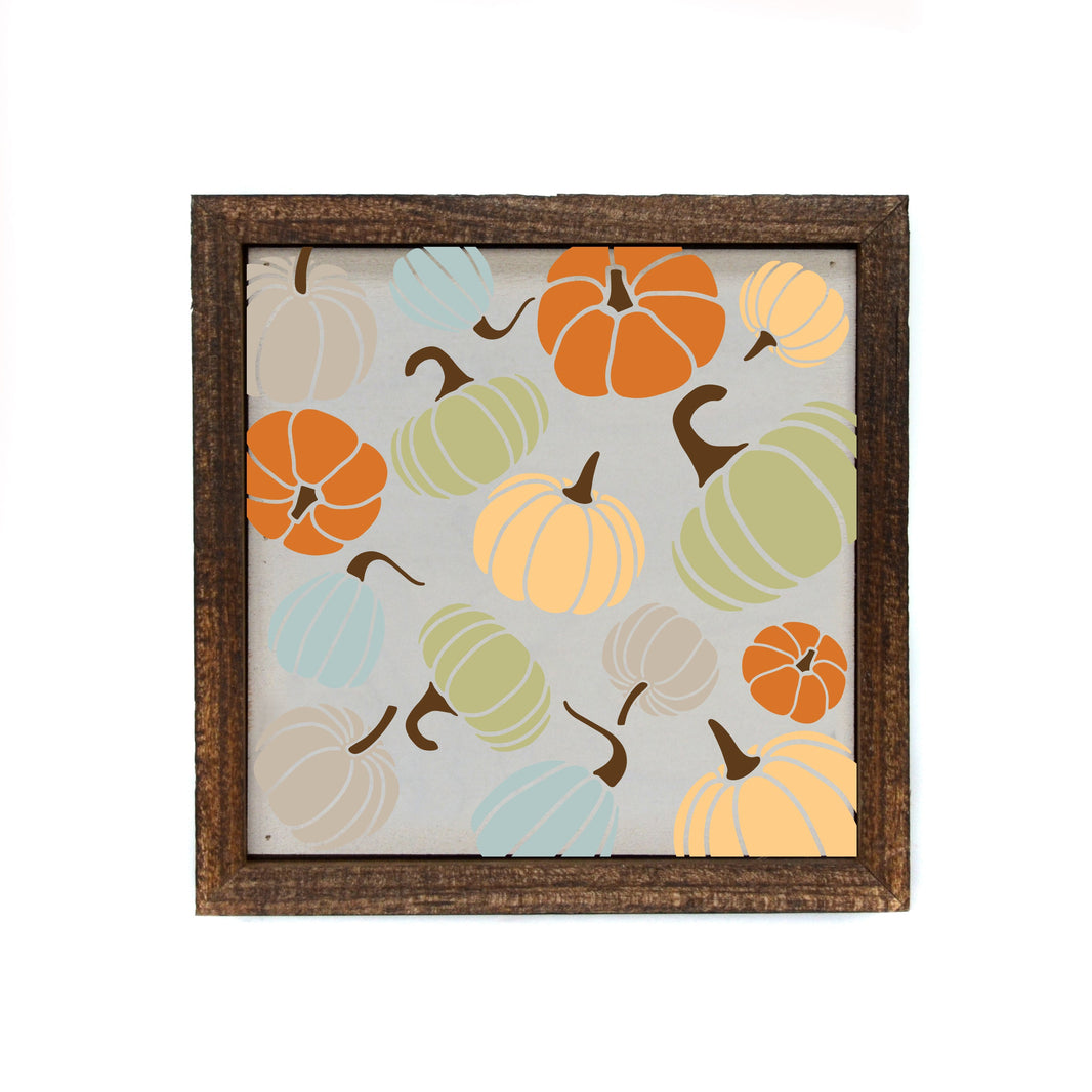 "Pumpkins" 6x6 Sign - BW069 - Pack Of 2 ($6.75 Per Sign)