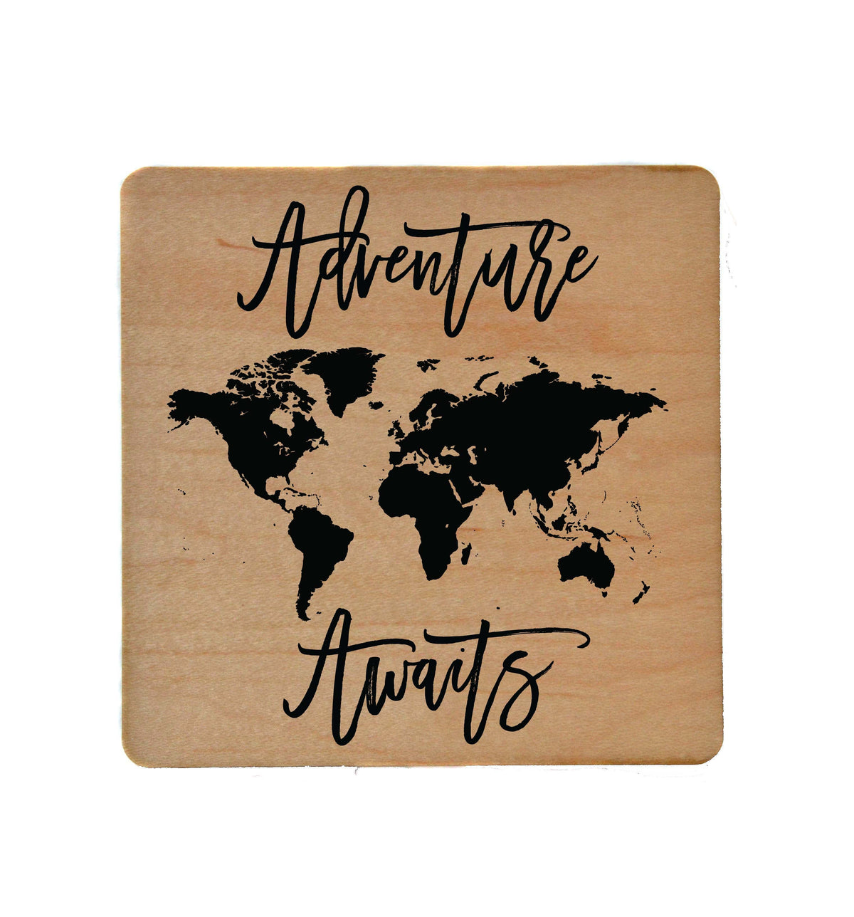 Adventure Awaits Coaster- COA001 - 4 Per Pack ($3.25 Per Coaster)