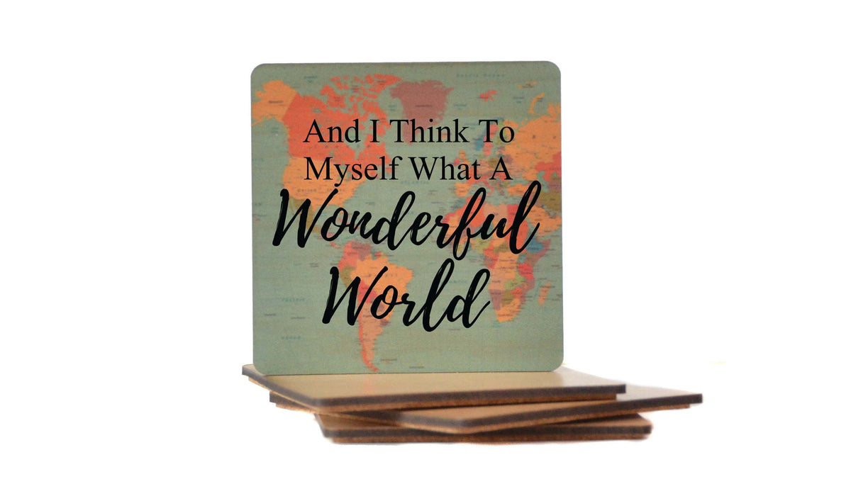 What A Wonderful Coaster- COA018 - 4 Per Pack ($3.25 Per Coaster)
