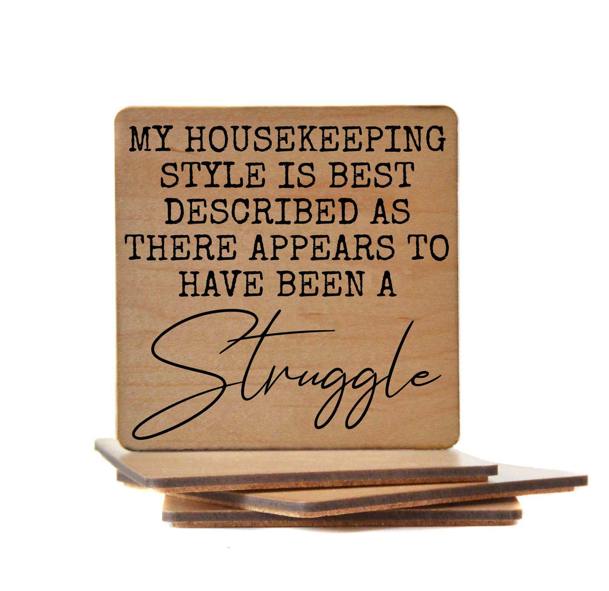MY HOUSEKEEPING STYLE Coaster- COA028 - 4 Per Pack ($3.25 Per Coaster)