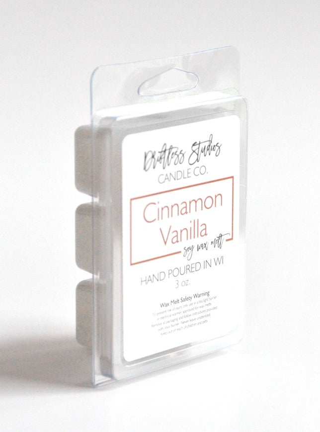 Cinnamon Vanilla Soy Wax Melts - 3oz.