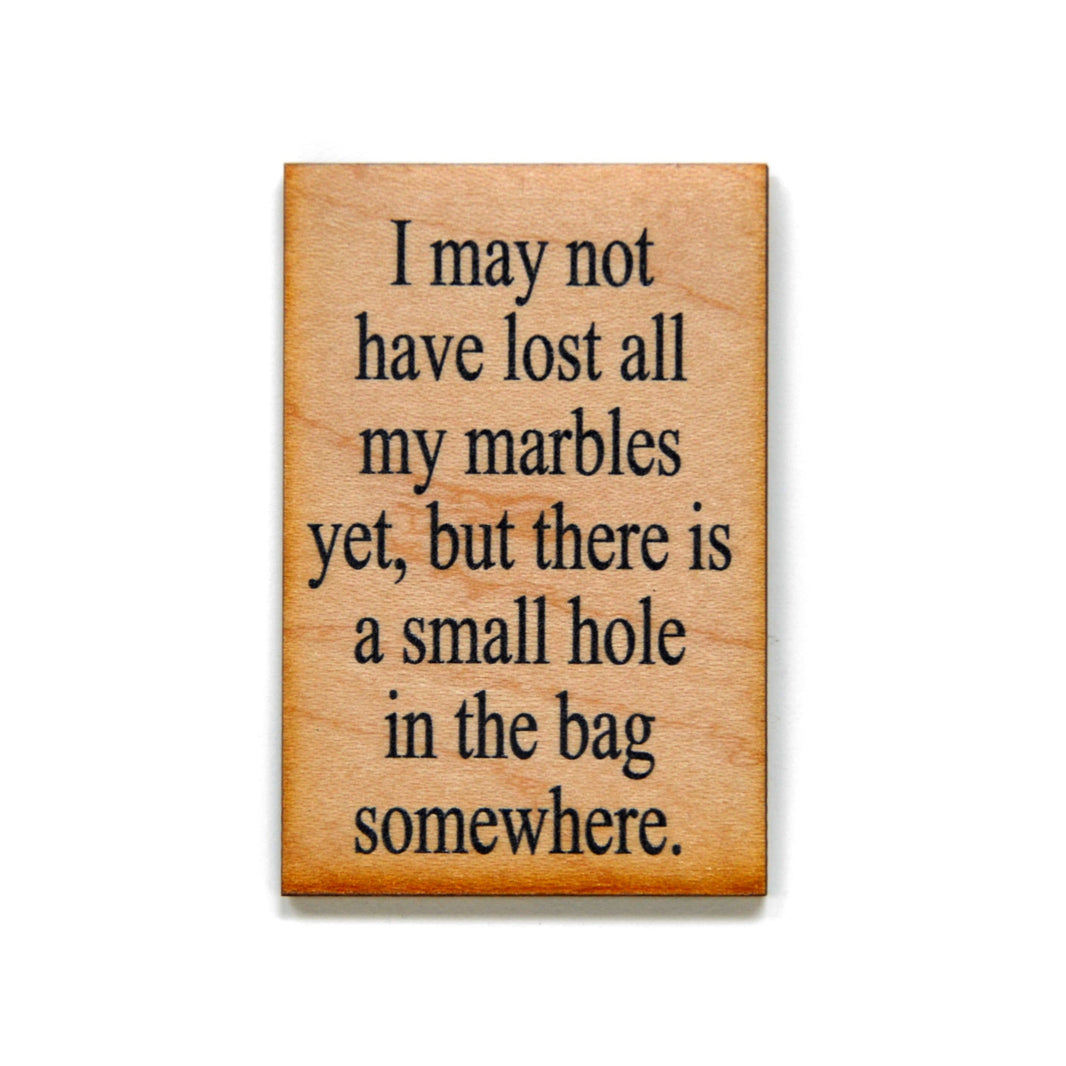 I may not have lost all my marbles Magnet - XM004 - Driftless Studios