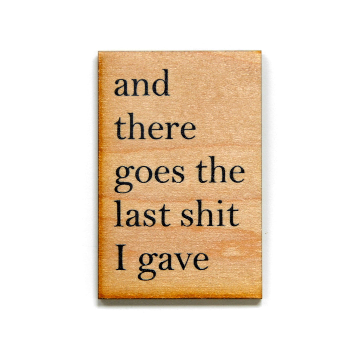 And There Goes The Last Shit I Gave Magnet - XM011 - Driftless Studios