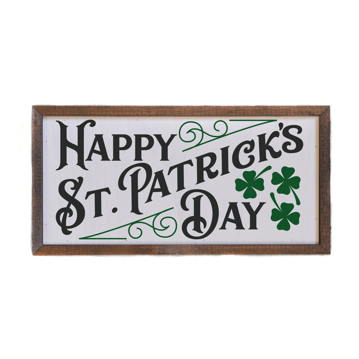 "Happy St. Patrick's Day" 12x6  Sign - DW033 - 2 Per Pack ($10.00 Per Sign)