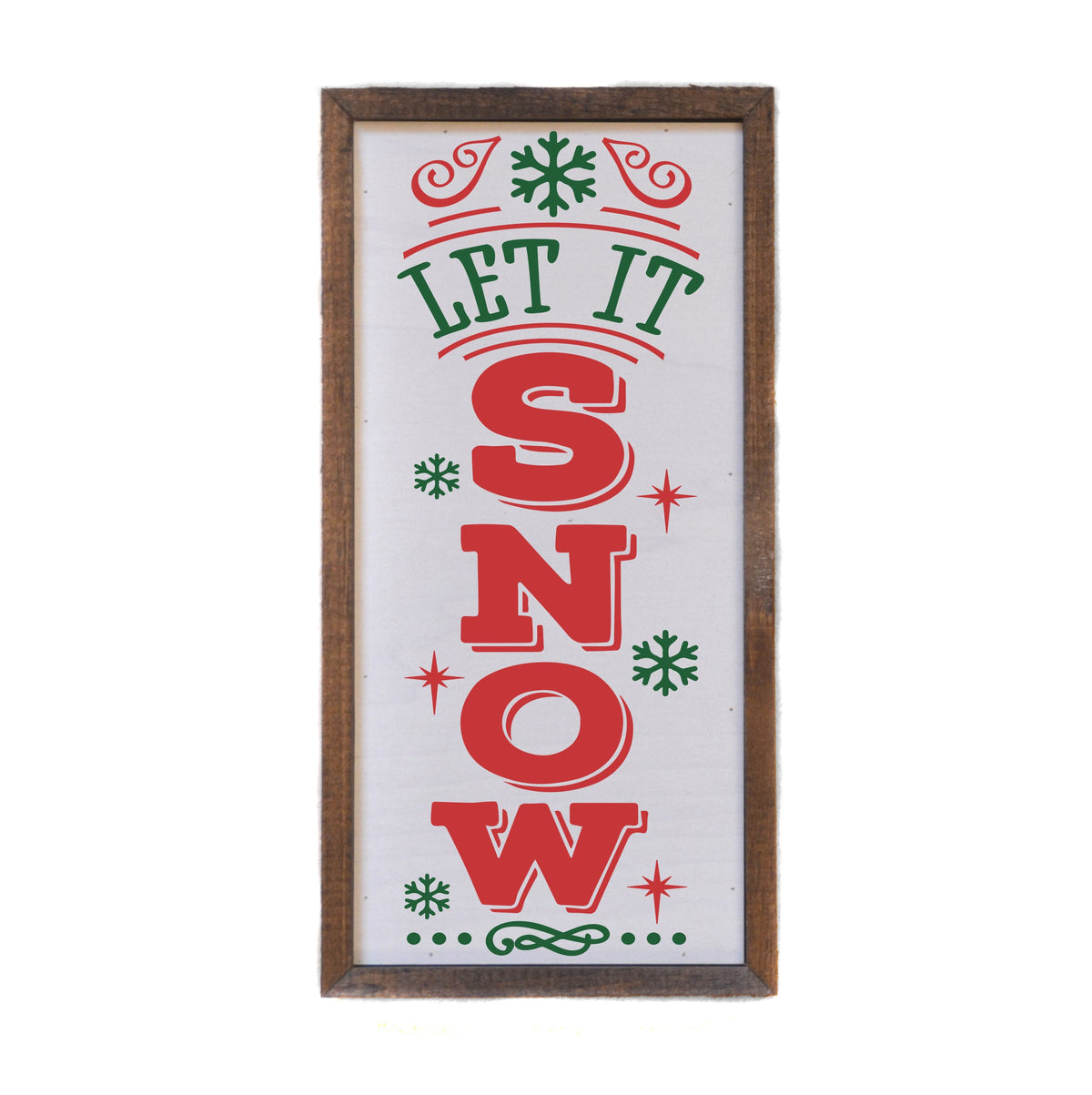 "Let It Snow" 12x6  Sign - DW041 - 2 Per Pack ($10.00 Per Sign)