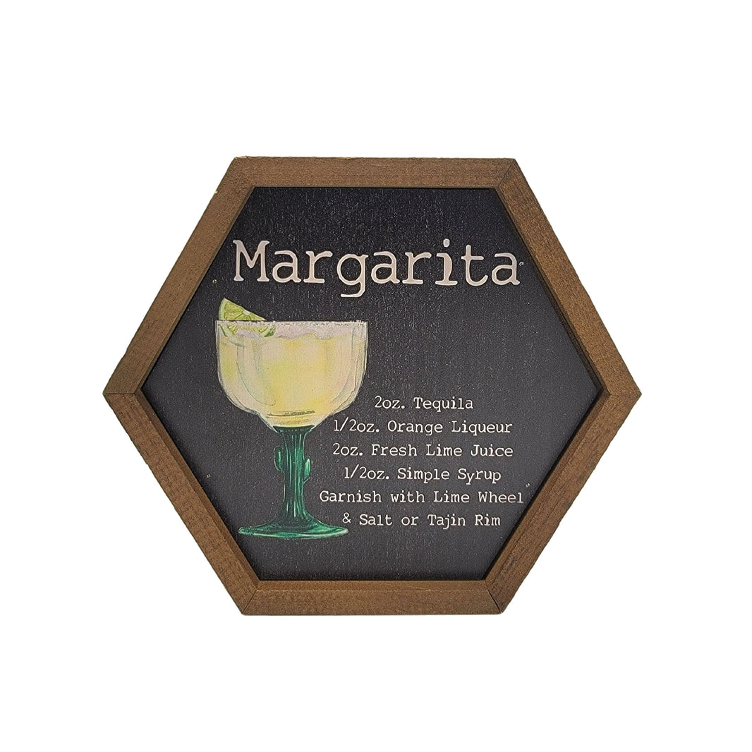 "Margarita" 8x7 Hexagon Sign - EW020 - 2 Per Pack ($8.75 Ea. Sign)