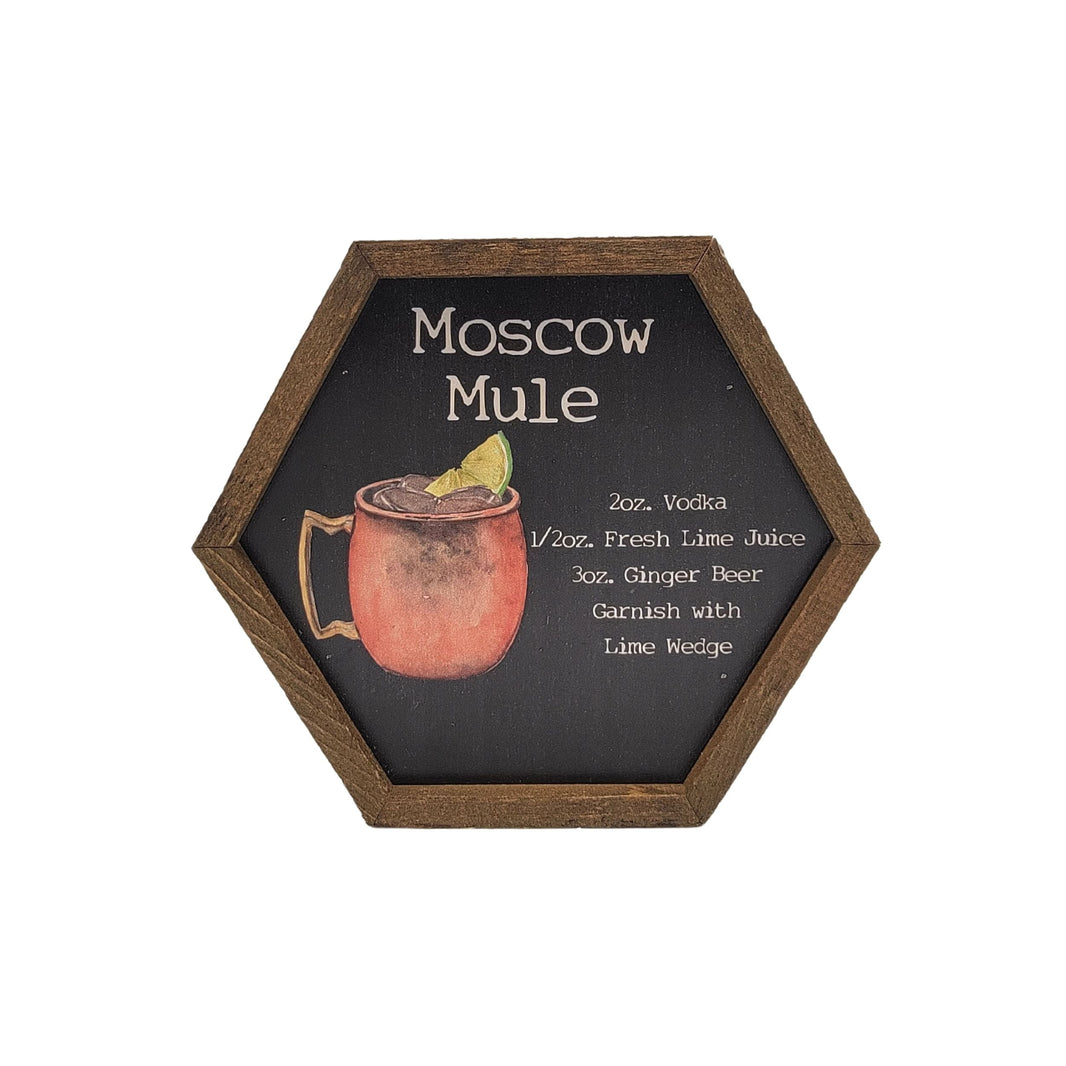 "Moscow Mule" 8x7 Hexagon Sign - EW021 - 2 Per Pack ($8.75 Ea. Sign)