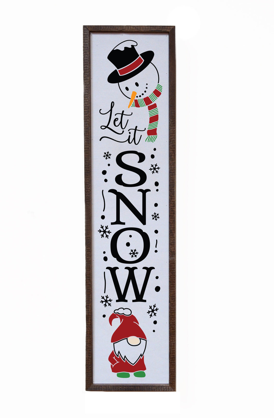 "Let it SNOW" 24x6  Sign - FW025 - 2 Per Pack ($14.00 Per Sign)