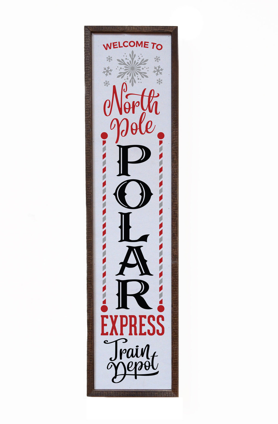 "North Pole Polar Express" 24x6  Sign - FW027 - 2 Per Pack ($14.00 Per Sign)