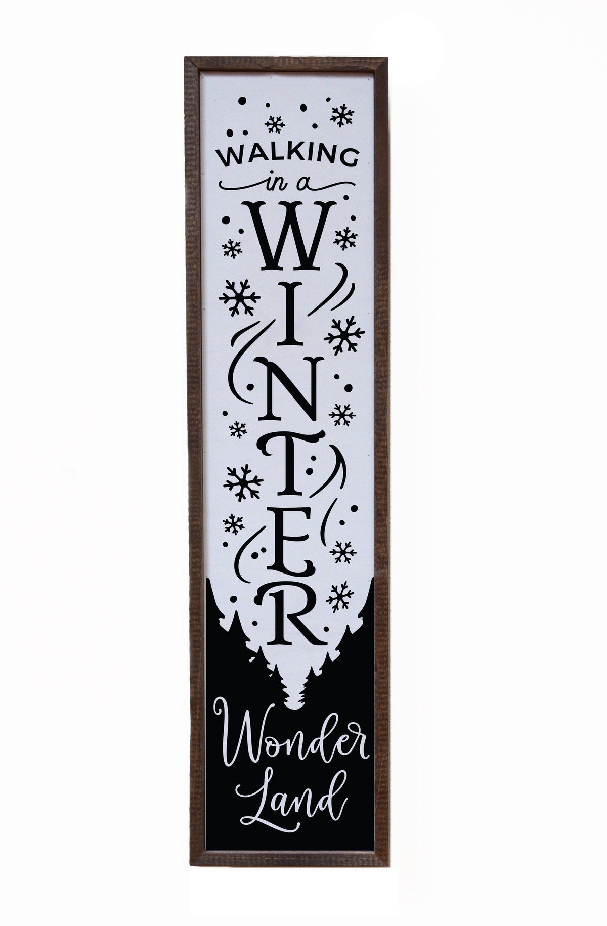 "Walking in a Winter Wonderland" 24x6  Sign - FW028 - 2 Per Pack ($14.00 Per Sign)