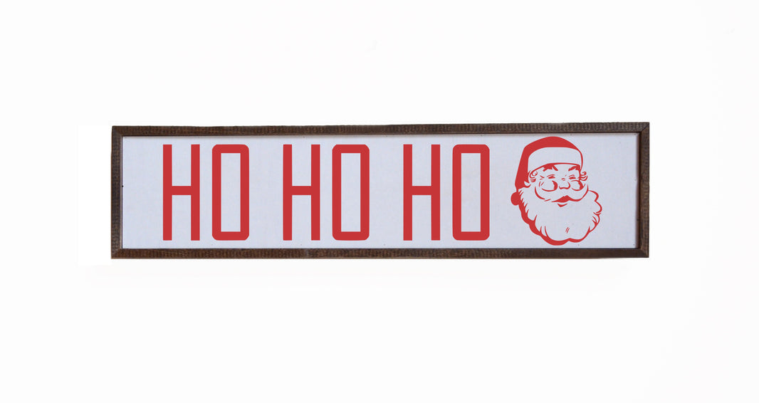 "Ho Ho Ho" 24x6  Sign - FW032 - 2 Per Pack ($14.00 Per Sign)