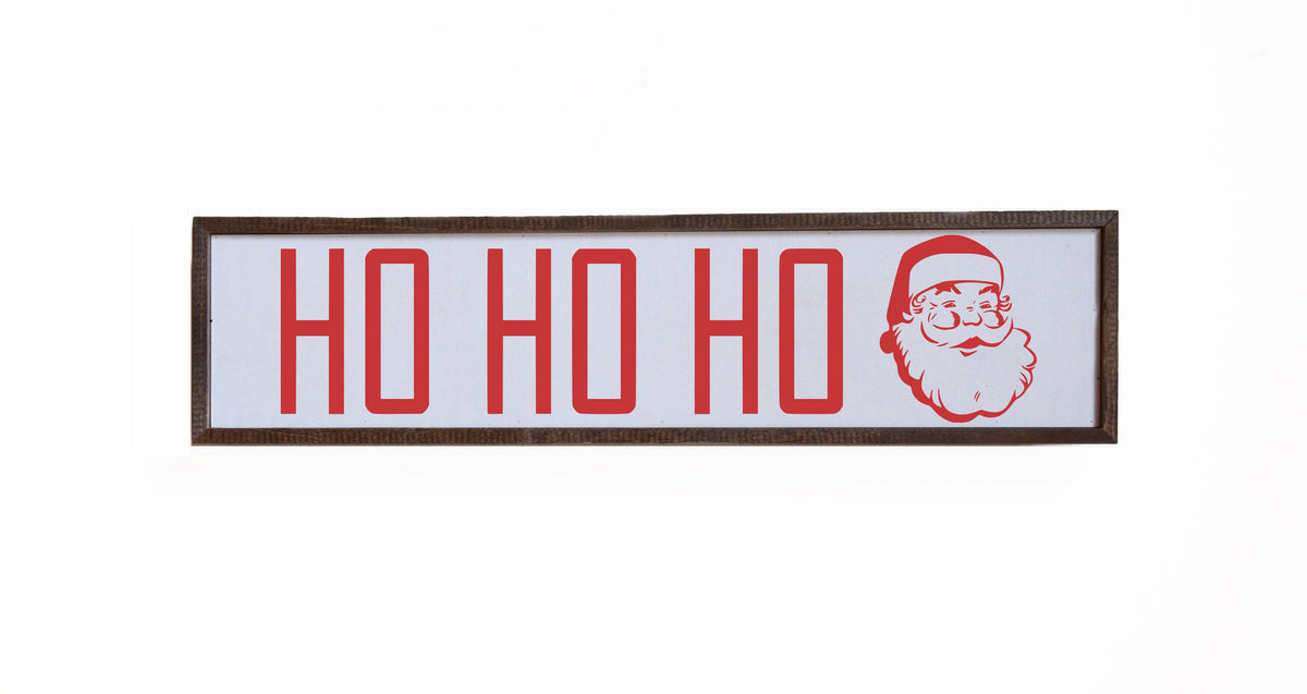 "Ho Ho Ho" 24x6  Sign - FW032 - 2 Per Pack ($14.00 Per Sign)