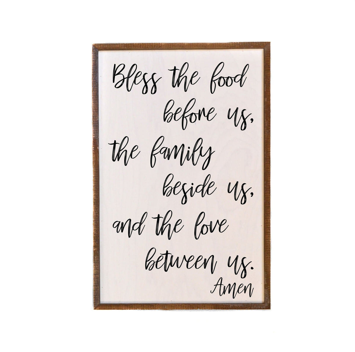 Bless The Food Before Us; 12x18 Wall Art Sign - GW011 - Driftless Studios