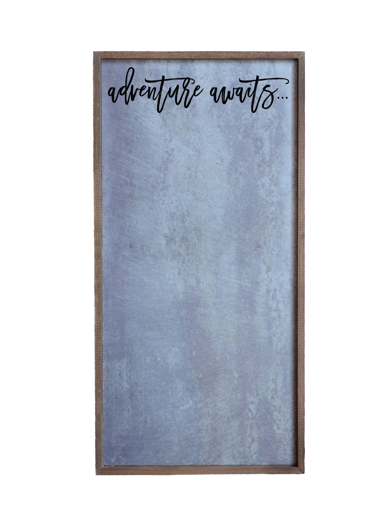 "Adventure Awaits" 12x24 Metal Sign & Magnet Board - HG016 - Driftless Studios