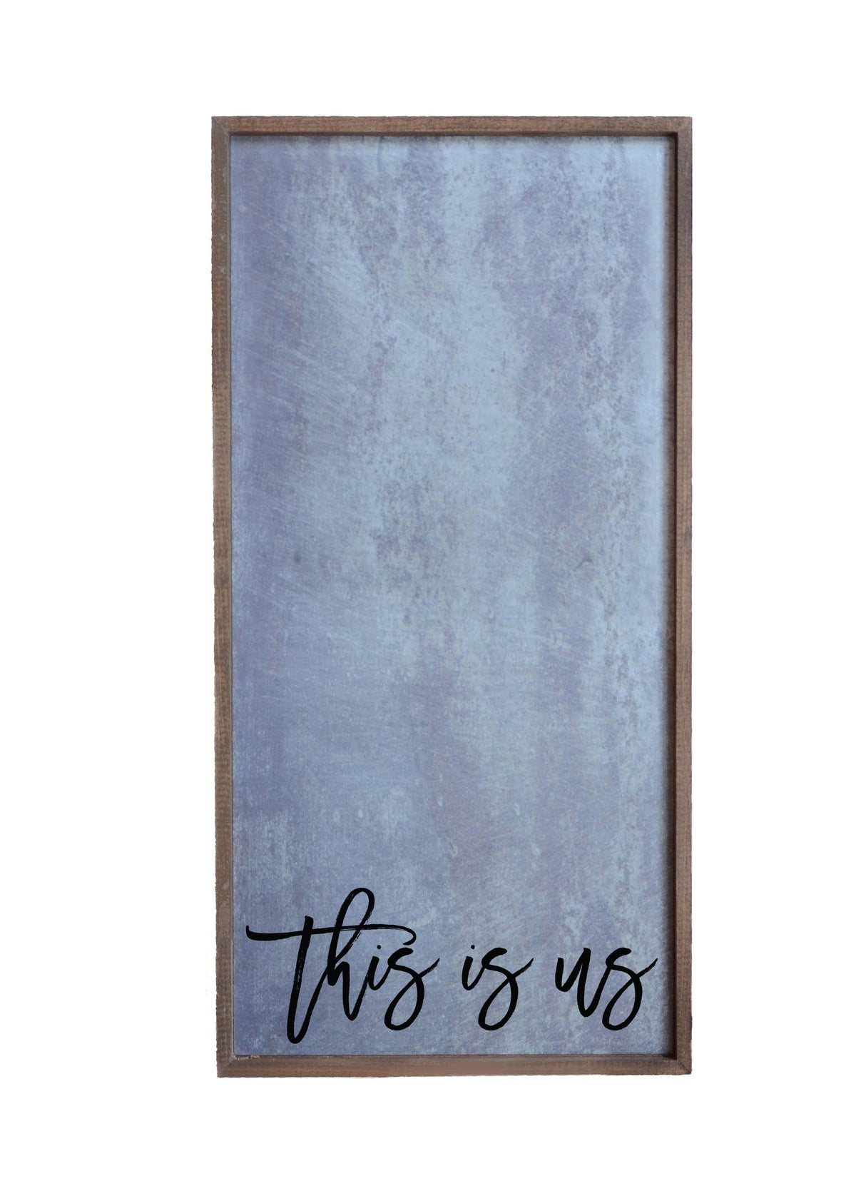 "This Is Us" 12x24 Vertical Metal Sign & Magnet Board - HG019 - Driftless Studios