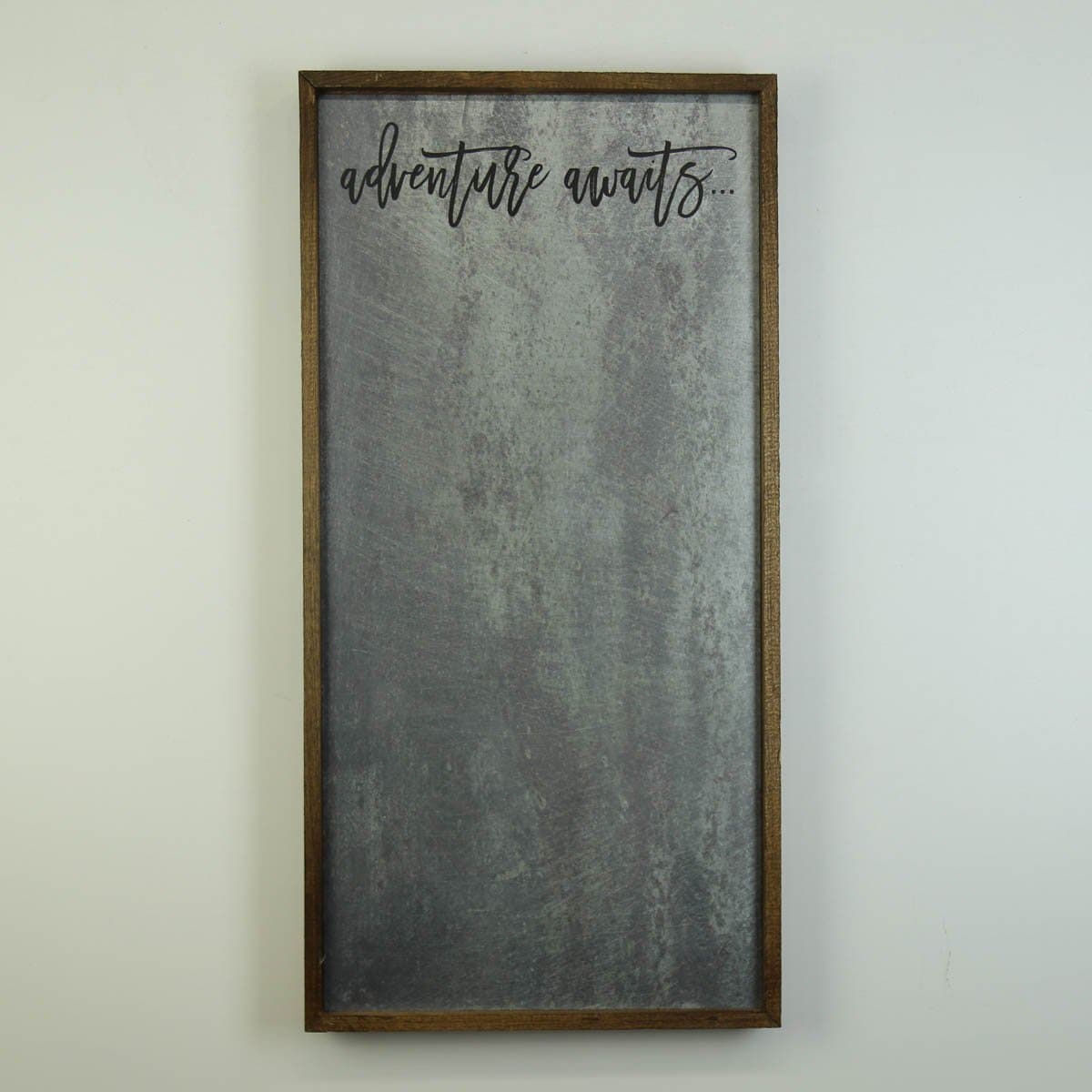 "Adventure Awaits" 12x24 Metal Sign & Magnet Board - HG016 - Driftless Studios