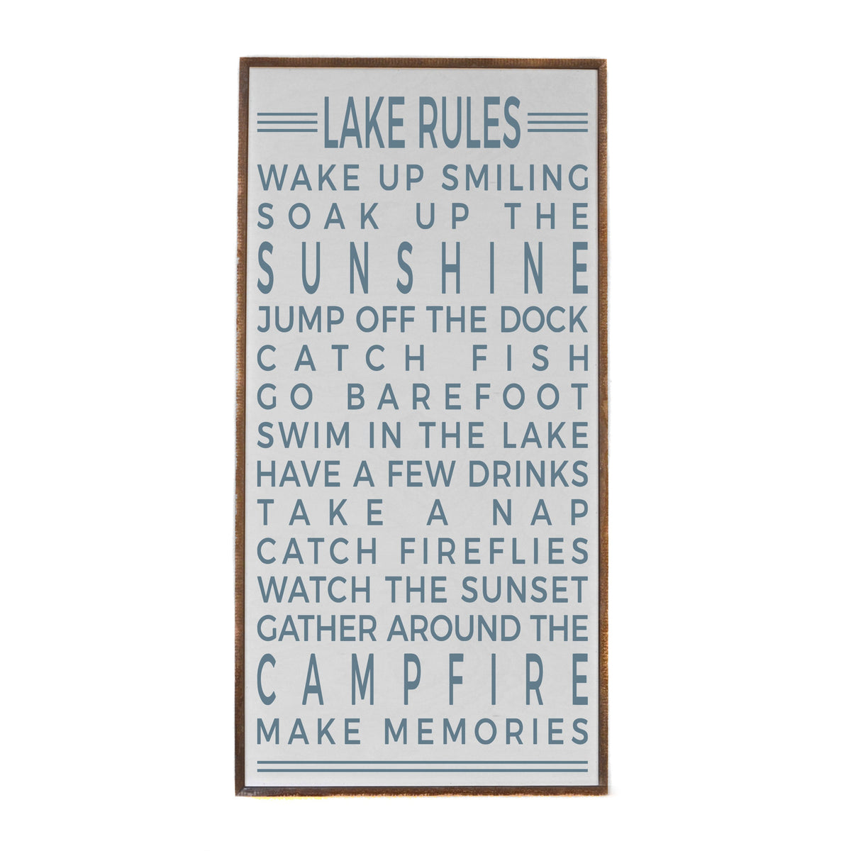 "Lake Rules" Vertical  Sign - PW028 - 2 Per Pack ($48.95 Ea. Sign)