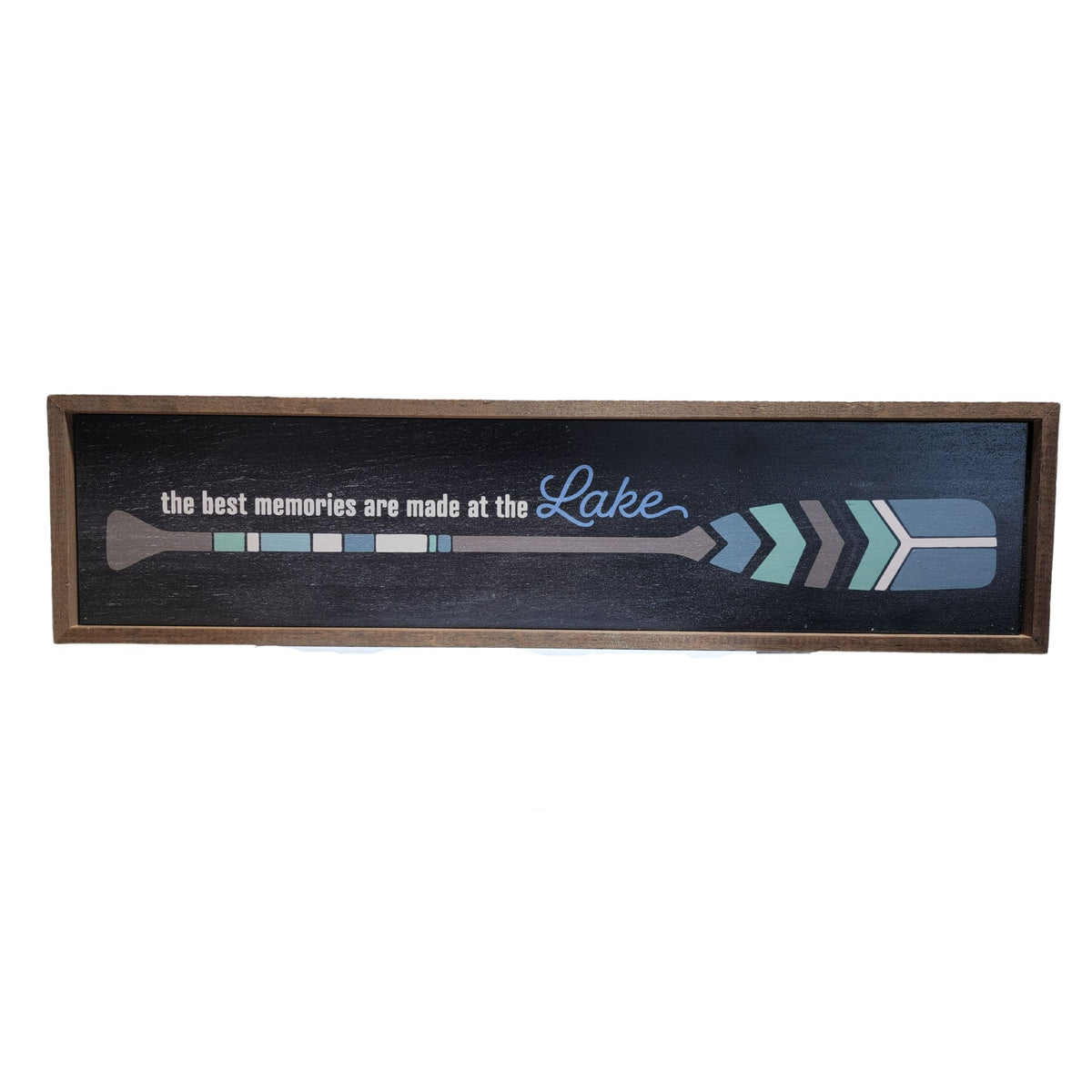"Best Memories Are Made At The Lake Black" 24x6  Sign - TMP010 - 2 Per Pack ($14.00 Per Sign)