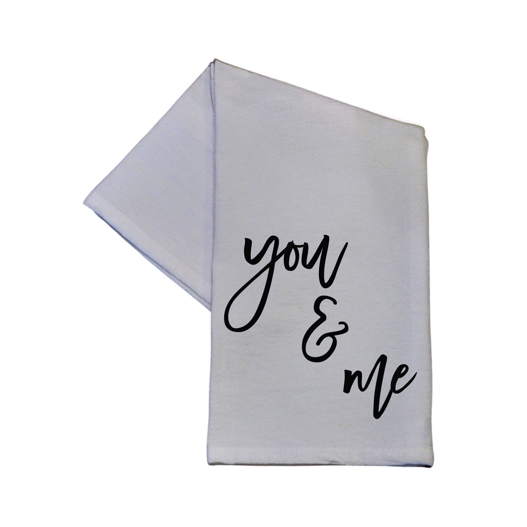 You & Me Tea Towel -  TWL032 - Pack Of 4 Towels ($3.95 Per Towel)