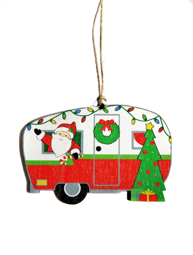 Cut Out Camper Christmas Ornament - WSH001 - 6 Per Pack ( $3.75 Per Ornament)
