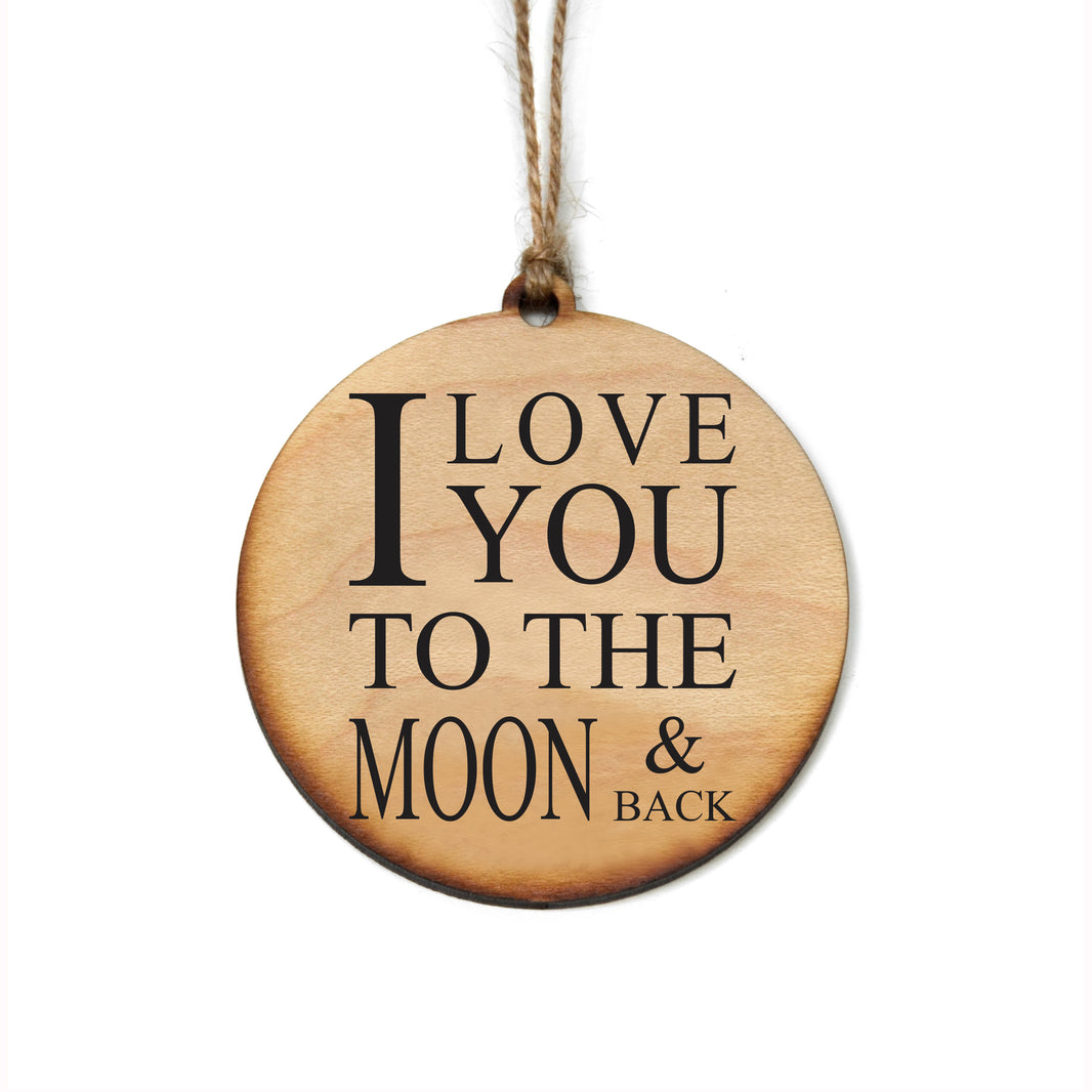 "To The Moon And Back" Christmas Ornament - WW052 - 6 Per Pack ( $2.95 Per Ornament)