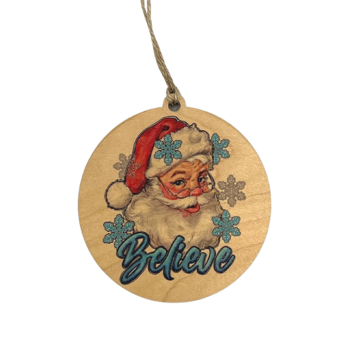 "Believe" Christmas Ornament - WW078 - 6 Per Pack ( $2.95 Per Ornament)