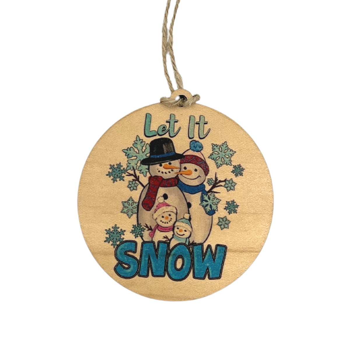 "Let It Snow" Christmas Ornament - WW080 - 6 Per Pack ( $2.95 Per Ornament)