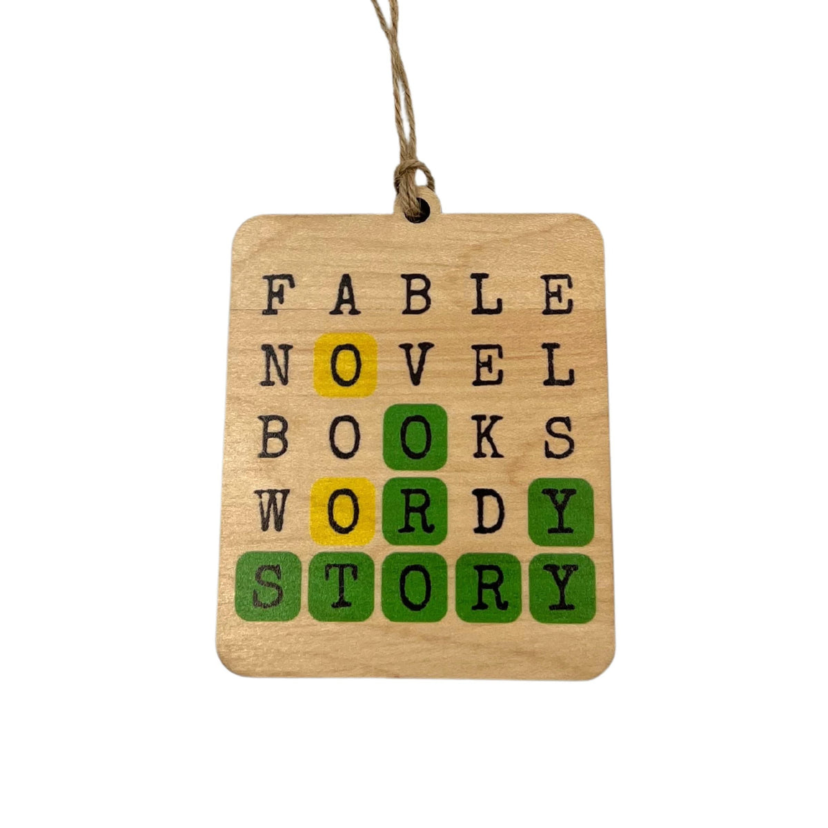"Fable Story Wordle" Christmas Ornament - WW085 - 6 Per Pack ( $2.95 Per Ornament)