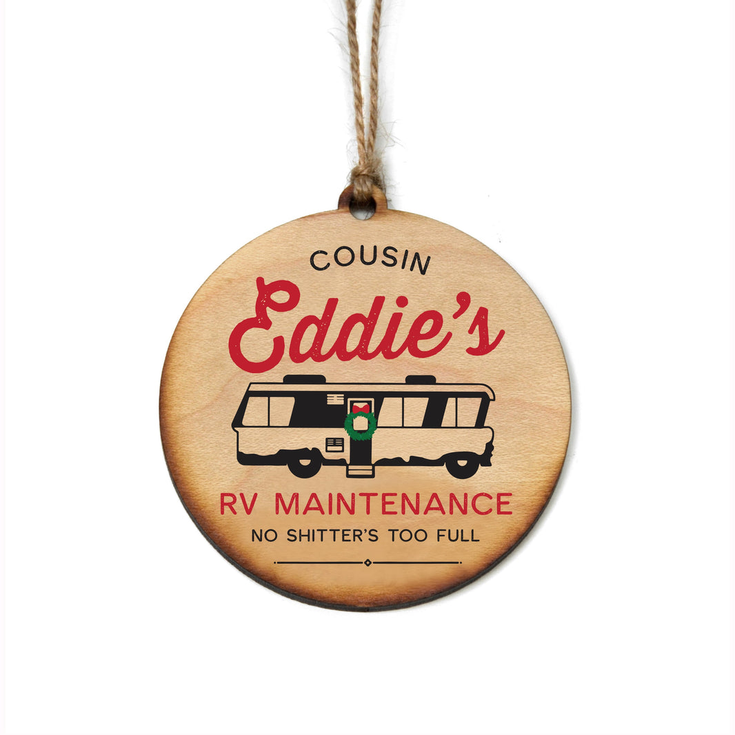 "Cousin Eddie's Rv Maintenance" Christmas Ornament - WW095 - 6 Per Pack ( $2.95 Per Ornament)
