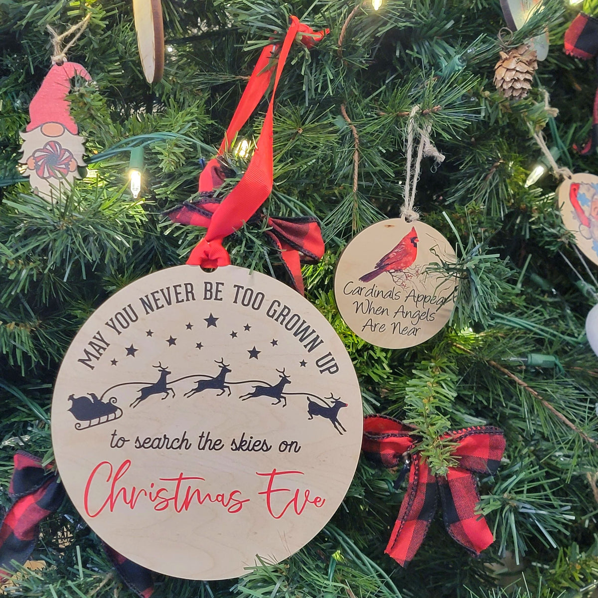 "May You Never Be Too Grown Up" Mantle or Wreath Ornament - WXL010 - 4 Per Pack ($4.95 Ea. Ornament)