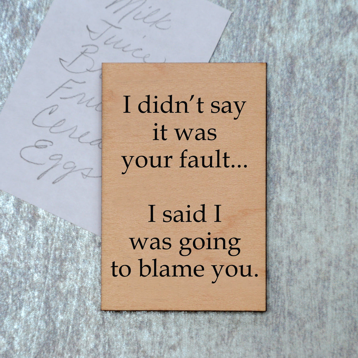 I didn't say it was you fault... Magnet - XM041 - Driftless Studios