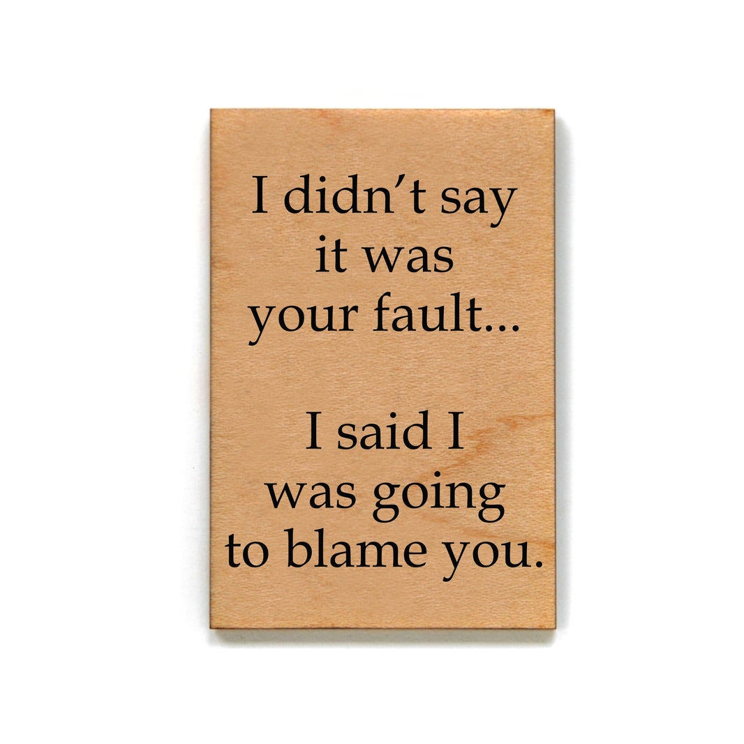 I didn't say it was you fault... Magnet - XM041 - Driftless Studios