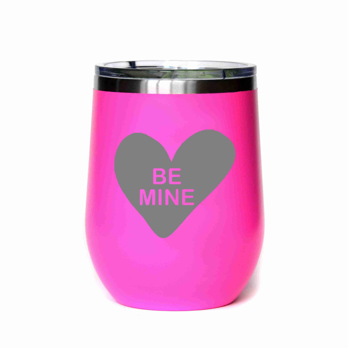 "Be Mine" Candy Heart Tumbler Any Size (4 Tumblers Per Pack)