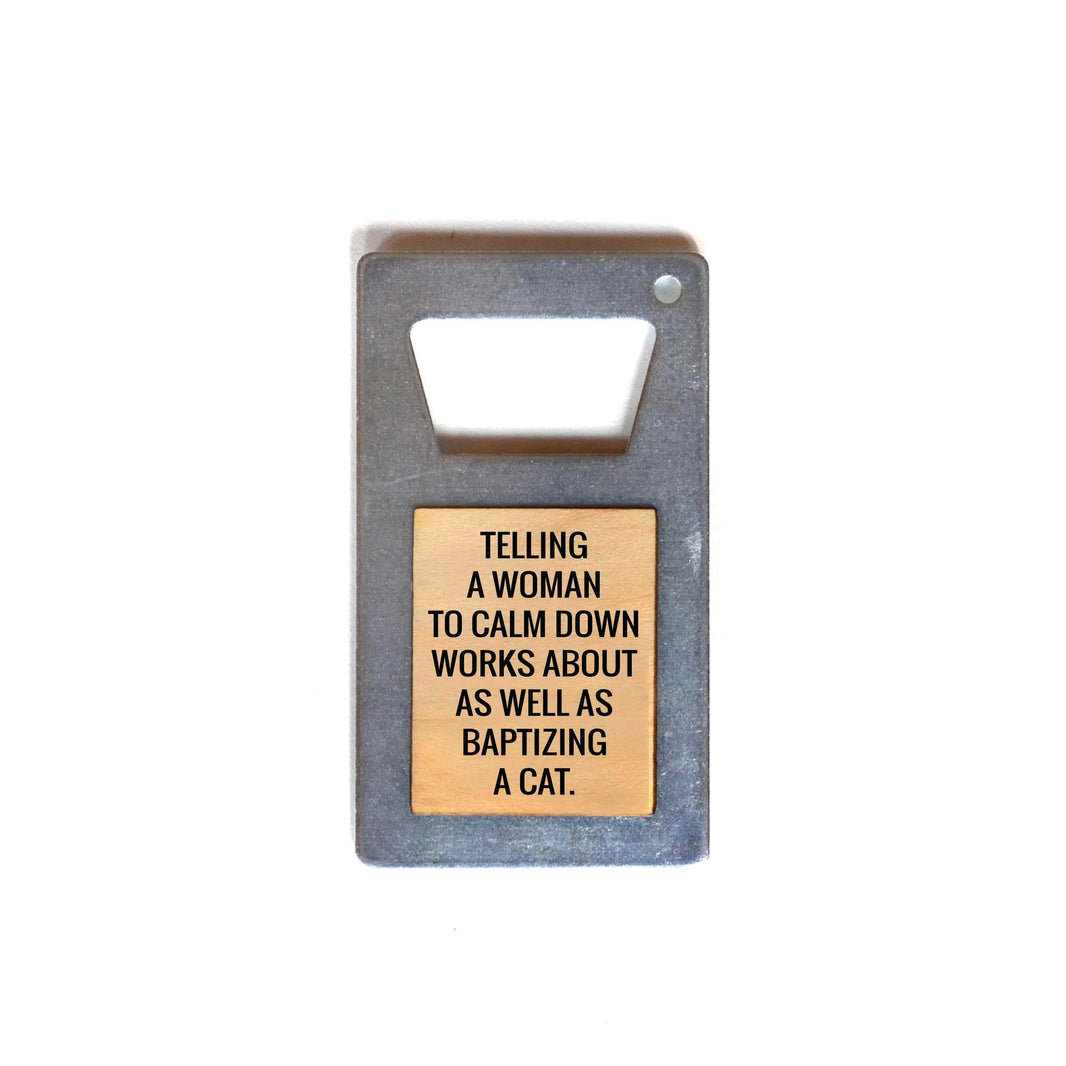 " Baptizing A Cat" Bottle Opener - ZM013 - 6 Per Pack ($3.75 Ea. Opener)