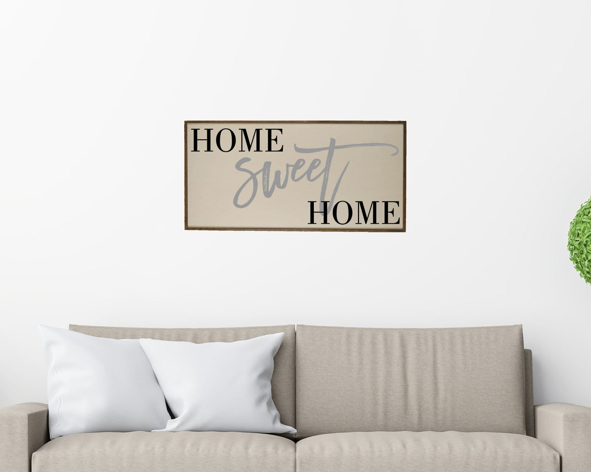 "Home Sweet Home" Wood Sign - PW016 - Driftless Studios