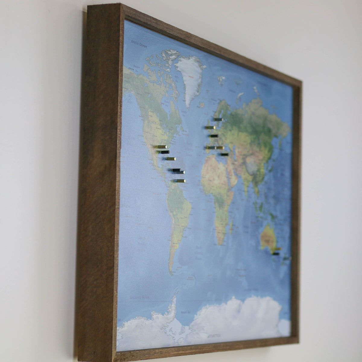 36x24 - Geographical Natural Earth World Map - Travel Map - UM001 - Driftless Studios