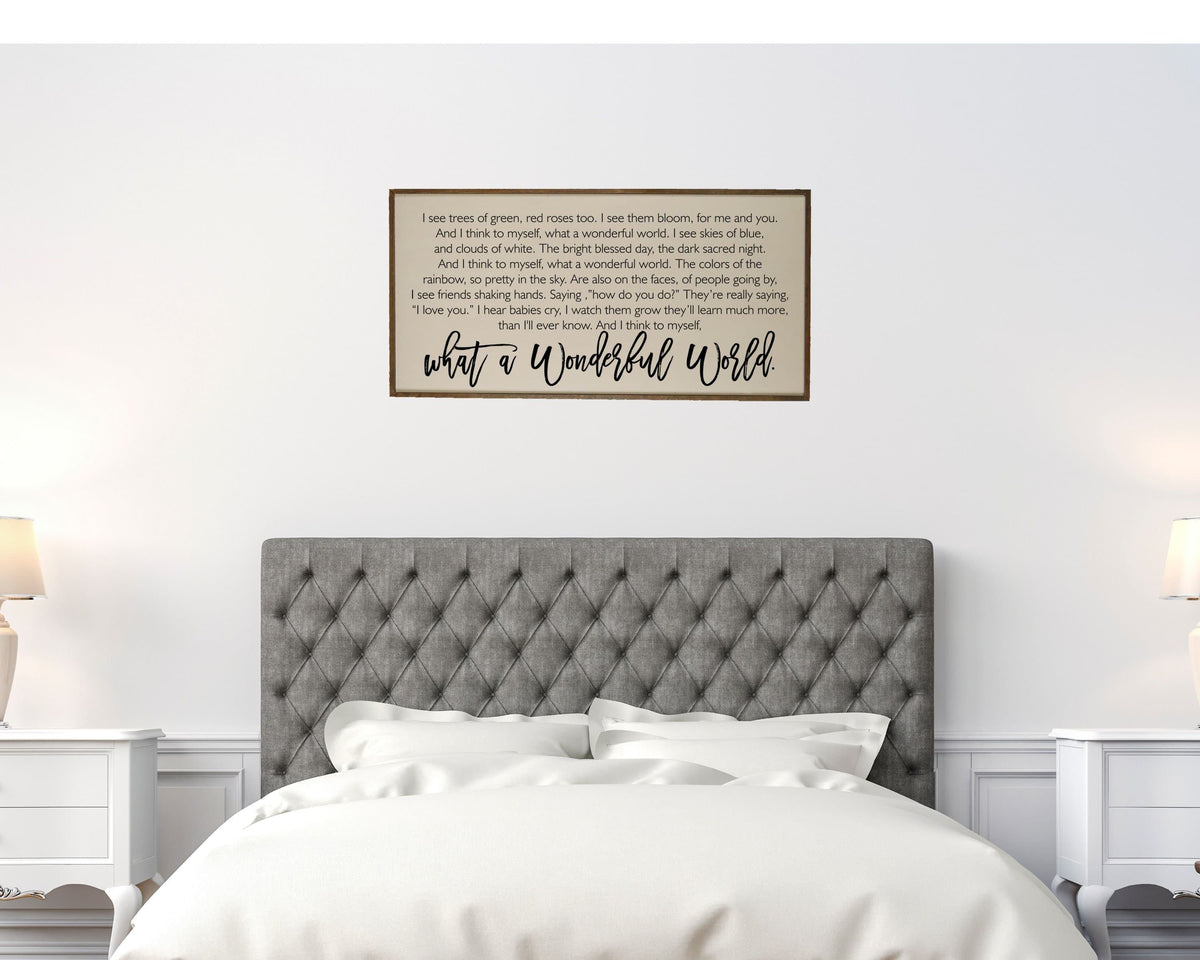 "I See Trees Of Green" Horizontal Wood Sign - PW001 - Driftless Studios