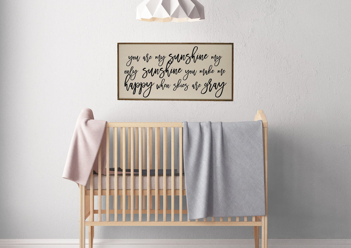 "You Are My Sunshine" Horizontal Wood Sign - PW018 - Driftless Studios